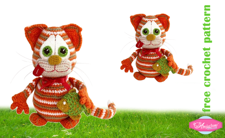 Colorful Cat Amigurumi Free Crochet Pattern - Amigurumiextra.com